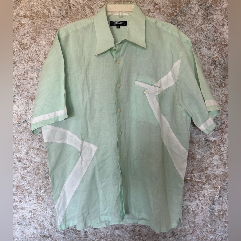 Giorgio Armani Mint Green Shirt